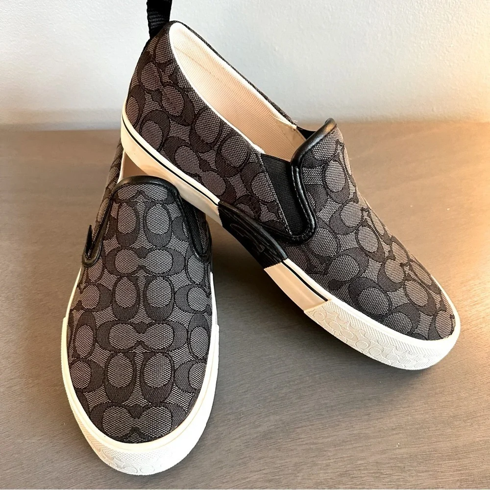 Coach Jacquard Slip-on Skate Shoes NWOB Men's 8.5